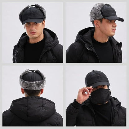 Unisex 3 In 1 Winter Warm Face Mask With Cap